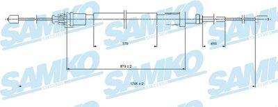 Parkeringsbromskablar - Vajer, parkeringsbroms SAMKO C1686B