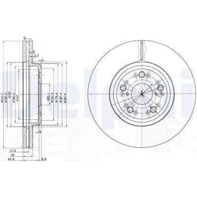 Bromsskivor - Bromsskiva DELPHI BG3616