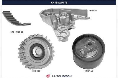 Vattenpump + kamremssats - Vattenpump + kuggremssats HUTCHINSON KH 138WP176