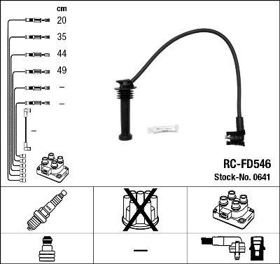 Tändkabel - Tändkabelsats NGK 0641