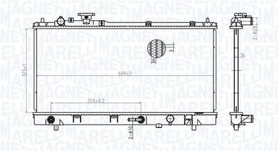 Kylare - Kylare, motorkylning MAGNETI MARELLI 350213175200