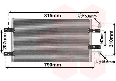 Kondensor - Kondensor, klimatanläggning VAN WEZEL 43005451