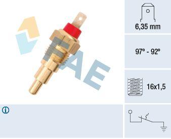 Temperaturfläkt, kylarradiatorfläkt - Termokontakt, kylarfläkt FAE 37610