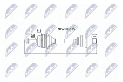 Drivaxel - Drivaxel NTY NPW-RE-035