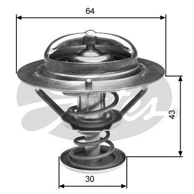 Termostat - Termostat, kylmedel GATES TH27082G1