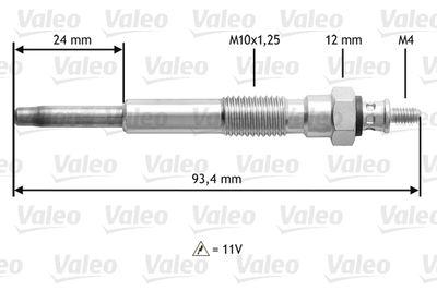 Glödstift - Glödstift VALEO 345207