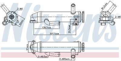 EGR-kylare - Kylare, avgasåterföring NISSENS 989430