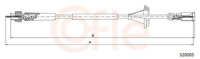 Hastighetsmätarvajer - Hastighetsmätaraxel COFLE 92.S20005