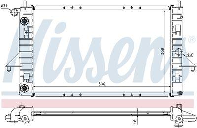 Kylare - Kylare, motorkylning NISSENS 689011