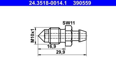 Skruvar - Ventilationsskruv /-ventil ATE 24.3518-0014.1