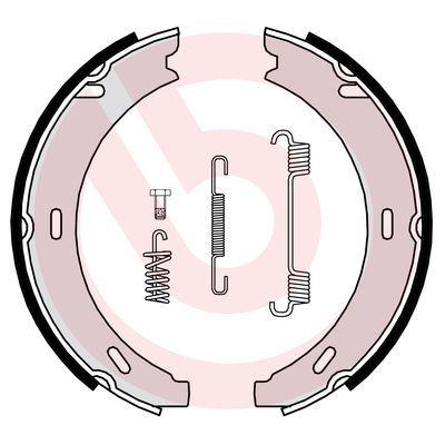 Handbroms delar - Bromsbackar, sats, parkeringsbroms BREMBO S 50 502