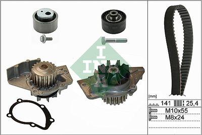 Vattenpump + kamremssats - Vattenpump + kuggremssats INA 530 0470 30