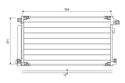 Kondensor - Kondensor, klimatanläggning VALEO 822716