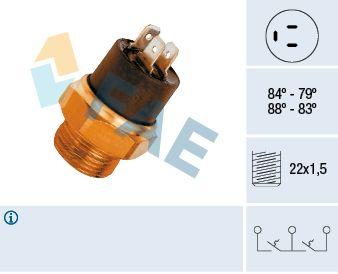 Temperaturfläkt, kylarradiatorfläkt - Termokontakt, kylarfläkt FAE 37810