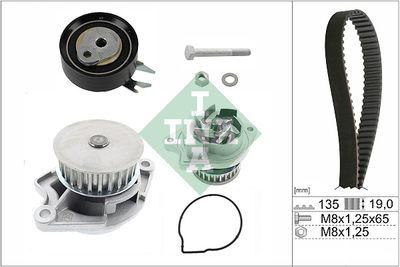 Vattenpump + kamremssats - Vattenpump + kuggremssats INA 530 0166 31