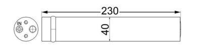 Torkfilter - Torkare,m klimatanläggning MAHLE AD 63 000S