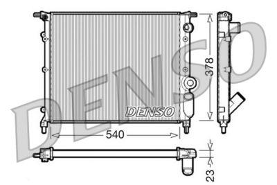 Kylare - Kylare, motorkylning DENSO DRM23028