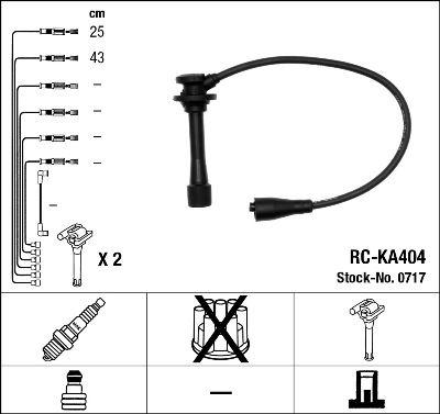 Tändkabel - Tändkabelsats NGK 0717