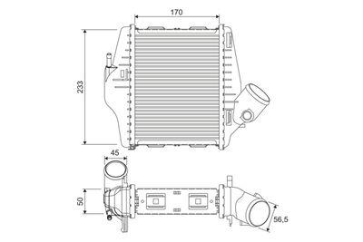 Intercooler - Laddluftkylare VALEO 818543