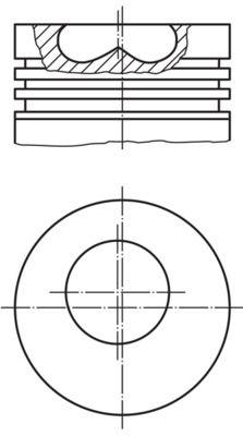 Kolv - Kolv MAHLE 257 PI 00100 002