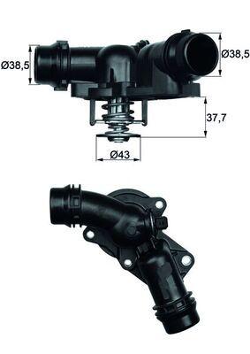 Termostat - Termostat, kylmedel MAHLE TM 13 97