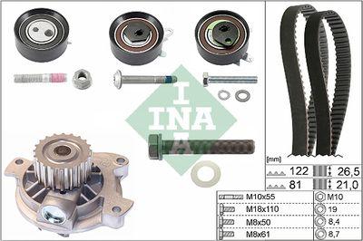 Vattenpump + kamremssats - Vattenpump + kuggremssats INA 530 0484 30