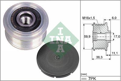 Frikopplingsnav - Frihjulskoppling, generator INA 535 0309 10