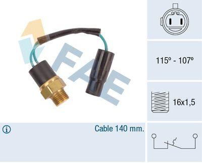 Temperaturfläkt, kylarradiatorfläkt - Termokontakt, kylarfläkt FAE 36630