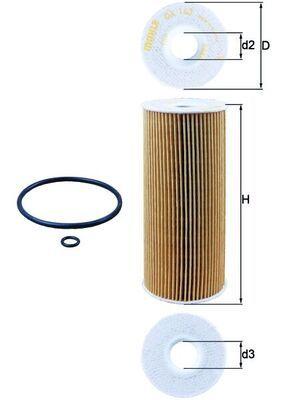 Oljefilter - Oljefilter MAHLE OX 143D