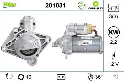 Startmotor - Startmotor VALEO 201031