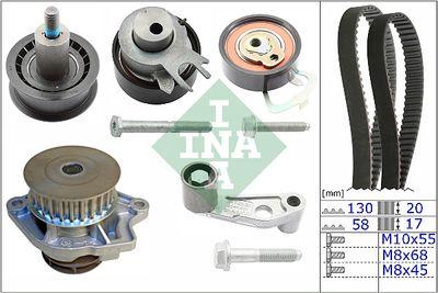 Vattenpump + kamremssats - Vattenpump + kuggremssats INA 530 0089 31