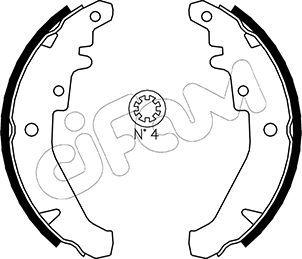 Bromsbackar - Bromsbackar, sats CIFAM 153-078