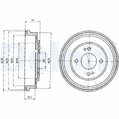 Bromstrummor - Bromstrumma DELPHI BF208