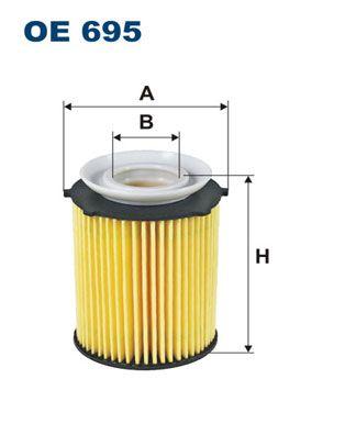 Oljefilter - Oljefilter FILTRON OE 695