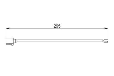 Slitageindikatorer för bromsbelägg - Varningssensor, bromsbeläggslitage BOSCH 1 987 474 565