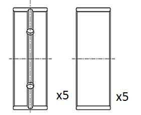 Vevaxellager - Vevlager FAI AUTOPARTS BM1045-STD