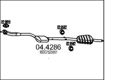 Katalysator - Katalysator MTS 04.4286