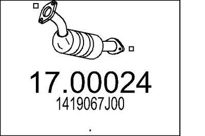 Dieselpartikelfilter - Sot-/partikelfilter, avgassystem MTS 17.00024