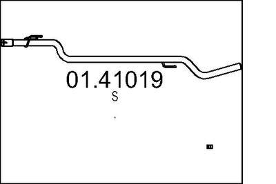 Avgasrör - Avgasrör MTS 01.41019