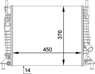Kylare - Kylare, motorkylning MAHLE CR 1352 000P