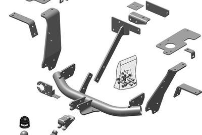 Dragkrokar och kablagekit - Släpfordonstillkoppling BRINK 458500