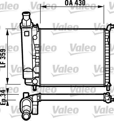 Kylare - Kylare, motorkylning VALEO 732004