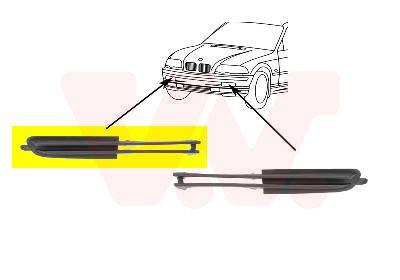 Stötfångargaller - Ventilationsgaller, stötfångare VAN WEZEL 0646588