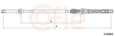 Spjällkabel - Gasvajer COFLE 92.3.FD014