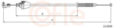 Spjällkabel - Gasvajer COFLE 92.11.0226
