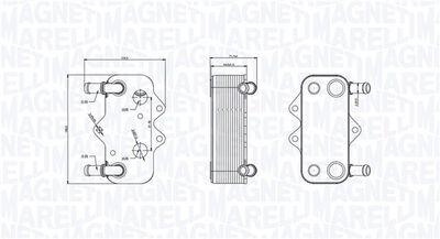 Oljekylare - Oljekylare, motor MAGNETI MARELLI 350300002100