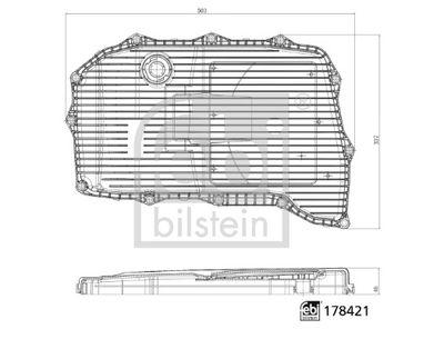 Automatväxellådefilter - Hydraulikfilter, automatväxel FEBI BILSTEIN 178421