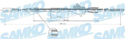 Parkeringsbromskablar - Vajer, parkeringsbroms SAMKO C0030B