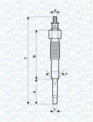 Glödstift - Glödstift MAGNETI MARELLI 062900041304