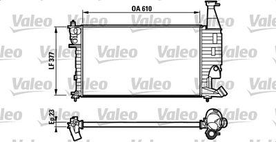 Kylare - Kylare, motorkylning VALEO 732563